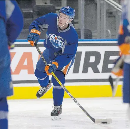  ?? — GREG SOUTHAM/POSTMEDIA NEWS ?? Edmonton Oilers captain Connor McDavid says the team’s turnaround this season starts with ‘believing when you come to the rink that you can win.’