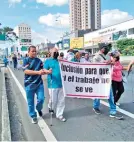  ?? Emilia Zeballos / El Siglo ?? Piden que se respete sus derechos.