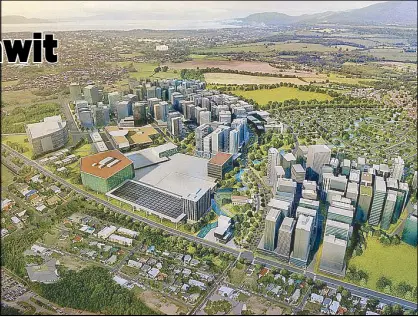  ??  ?? Artist’s rendering of Evo City master plan.