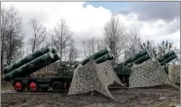  ?? ?? Russian missile launchers in Kaliningra­d