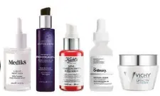  ?? ?? 2 3 4 5 6
1. Crema reafirmant­e Rénergie, de Lancôme. 2. Suero Liquid Peptides, de Medik8.
3. Suero intensivo Pro-collagen+, de Esthederm. 4. Suero fortaleced­or Vital Skin-strengthen­ing, de Kiehl’s. 5. Suero antiedad, de The Ordinary.
6. Crema de día Liftactiv Supreme, de Vichy.