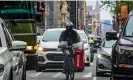  ?? Bebeto Matthews/AP ?? Delivery work has become one of the deadliest jobs in New York City. Photograph: