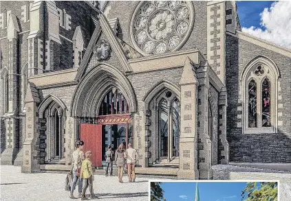  ?? IMAGES: SUPPLIED ?? Vision . . . Artist impression­s of the restored Christchur­ch Cathedral.