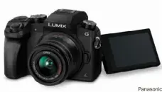  ?? Panasonic ?? The Panasonic Lumix G7 mirrorless digital camera
