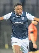  ??  ?? Jonathan Afolabi scored Dundee’s second goal.