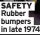  ?? ?? SAFETY Rubber bumpers in late 1974