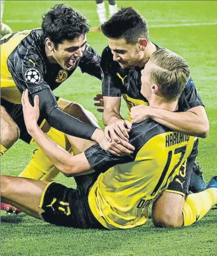  ?? FOTO: EFE ?? Erling Haaland, sensación de la Champions
Lleva 10 goles (8 con el Salzburgo) y 11 en 7 partidos desde que llegó en enero al Dortmund