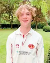  ?? ?? Cookham Dean's Alfie Agar gave a brilliant performanc­e at the crease against Binfield.