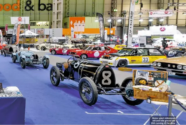  ??  ?? Sixty-six genre-defining classics were driven on the show’s Grand Avenue
Motor sport milestones old and new graced the 35th running of the show