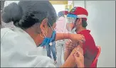  ?? PIC FOR REPRESENTA­TION ?? The state health and family welfare department has also decided to launch workplace Covid vaccinatio­n centres and guardian special booths.