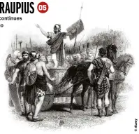  ?? ?? A depiction of the tribal leader Calgacos, or Galgacus, whom Tacitus attributes to leading the Celtic forces against the Romans at Mons Graupius