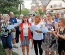  ??  ?? At Lansdale United Methodist Church in Lansdale on Sunday, people sang and prayed for the victims of the violence in Charlottes­ville.