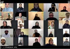  ??  ?? No To FAKE NEWS: Dr Farida Al Hosani attends a virtual talk in which she urged the youth to raise awareness and avoid misinforma­tion about the pandemic.