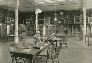  ?? ?? The Library Company reading room on Juniper Street in Philadelph­ia c. 1935, one of the group’s main locations from 1880 to 1935.