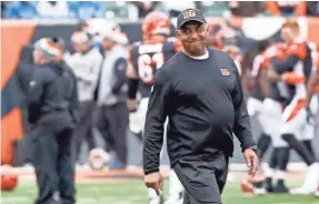  ??  ?? The Bengals agreed to extend their relationsh­ip with head coach Marvin Lewis through the 2019 season. DAVID KOHL/USA TODAY SPORTS