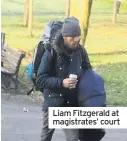  ??  ?? Liam Fitzgerald at magistrate­s’ court