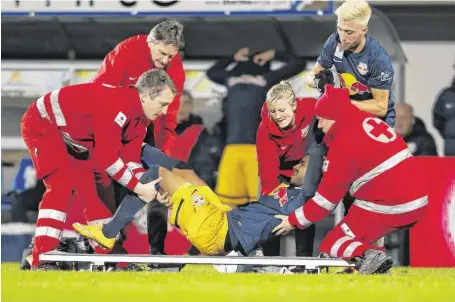  ?? BILD: SN/GEPA ?? Zwangspaus­e bis Dezember: Red Bull Salzburg muss auf Torjäger Alan bis auf Weiteres verzichten.