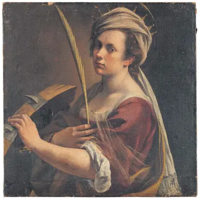  ??  ?? Dream aquisition: Gentilesch­i’s Self-portrait as Saint Catherine of Alexandria