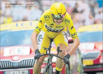  ?? FOTO: GETTY ?? Chris Froome acude a La Vuelta después de ganar su cuarto Tour de Francia