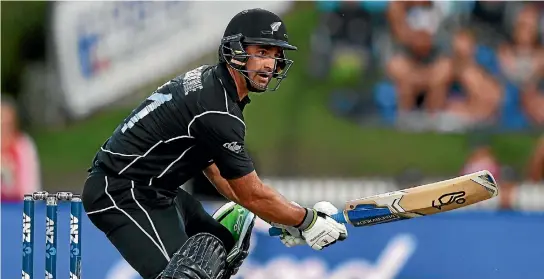  ?? PHOTO: PHOTOSPORT ?? Colin de Grandhomme’s batting looks set to get him the nod for his fifth test appearance, ahead of Matt Henry.