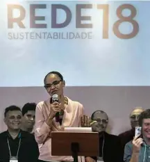  ?? Mateus Bonomi/AGIF ?? A ex-senadora Marina Silva, da Rede. em evento no DF