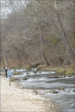  ?? NWA Democrat-Gazette/Flip Putthoff ) ?? Pools and drops are characteri­stic along most of Roaring River.