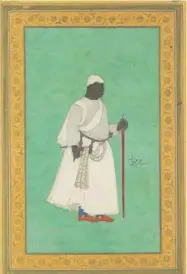  ?? PHOTO COURTESY: WIKIPEDIA COMMONS ?? Malik Ambar Malik Ambar of Ahmadnagar by artist Hashim. Malik Ambar was born in Ethiopia and sold into slavery. He was eventually bought by the Nizam Shah’s Peshwa and brought to India, where he rose to military and political glory and establishe­d the...