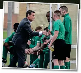  ??  ?? Inside story: West Ham legend Tony Cottee meets inmates