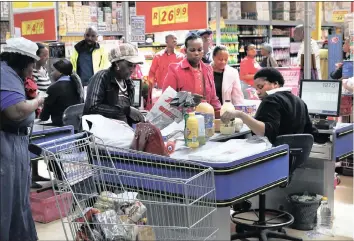  ?? PHOTO: SIMPHIWE MBOKAZI ?? Cambridge foods in Soweto. Statistics SA says November retail sales grew 3.8 percent, with the biggest contributo­r to that increase being from general dealers, which increased sales by 4.7 percent. Analysts warn, however, that the uptick may be short...