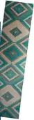  ??  ?? Turquoise African Doges Runner (300 x 70cm) R2 750, knus.co >>