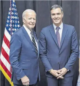  ?? Adam Schultz / Efe ?? Biden y Sánchez, en Nueva York, en septiembre de 2022.