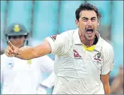  ?? AP ?? Australia pacer Mitchell Starc ripped through the South African lineup, claiming three wickets in five balls.