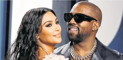  ?? PHOTO: REUTERS ?? Unlikely challenger: Former staunch Trump supporter Kanye West, with wife Kim Kardashian.