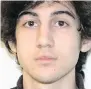  ??  ?? Dzhokhar Tsarnaev