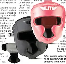No more head guard for female boxers - PressReader