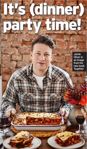  ??  ?? Jamie Oliver in an image from his new book Together