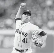  ?? Karen Warren / Houston Chronicle ?? Astros starting pitcher Brad Peacock left the club Friday night to travel to West Palm Beach, Fla., to be present for the birth of his first child Saturday.