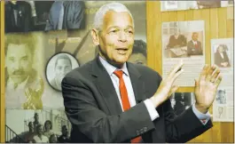  ?? MARYANN CHASTAIN/ASSOCIATED PRESS ARCHIVES ?? Julian Bond, then-chairman of the board for the National Associatio­n for the Advancemen­t of Colored People, talks to the media in 2006.