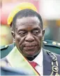  ?? SIPHIWE SIBEKO/REUTERS ?? Nova era. Mnangagwa: histórico ruim