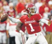  ?? Sue Ogrocki / Associated Press ?? OU quarterbac­k Kyler Murray is the fourth straight Sooner to be named Big 12 Player of the Year. Murray also was named AP Player of the Year.