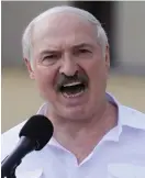  ?? FOTO: DMITRIJ LOVETSKIJ/TT-AP ?? Belarus president Aleksandr Lukasjenko är allt mera pressad.