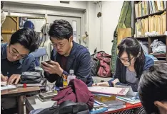  ?? ANDREA DICENZO FOR THE NEW YORK TIMES ?? Only 20 percent of the University of Tokyo is female, and few Japanese women reach powerful positions.