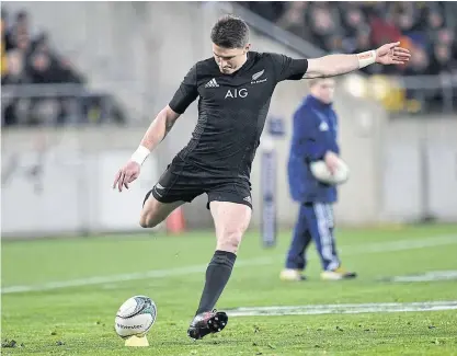  ??  ?? New Zealand’s Beauden Barrett.