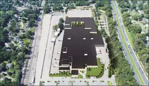  ?? Benerofe Properties / Contribute­d image ?? An aerial rendering of the Norwalk Logistics Center proposed for 10 Norden Place adjacent to Interstate 95 in Norwalk.
