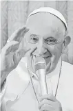  ?? ?? El papa Francisco en un acto religioso.
