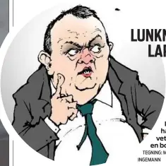  ?? TEGNING: MORTEN INGEMANN ?? Lars Løkke har skrevet endnu en bog.