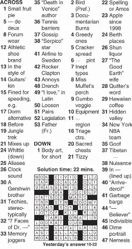 Eugene 2024 sheffer crossword