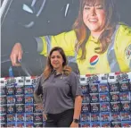  ?? PAULA SORIA/ARIZONA REPUBLIC ?? PepsiCo employee Bonita Tellez’s face is now on the side of a PepsiCo trailer truck.