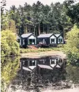  ?? ?? i
Staying apart: boathouses at the Tawny