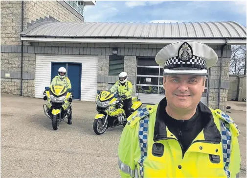  ??  ?? REVVING UP: Stewart Mackie says the course will help motorbike riders to drive more safely when out on the local road network.